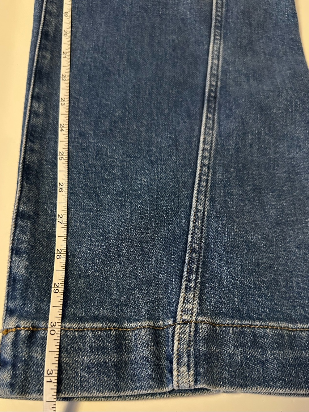 Madewell High Waist Tapered Denim 26 Vintage Wash Side Panel Jeans NWT - Picture 12 of 13